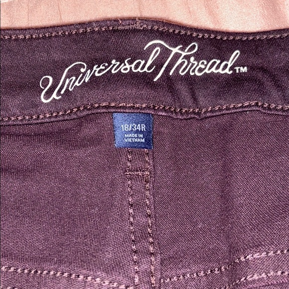 Burgundy Skinny Jeans - Picture 2 of 3